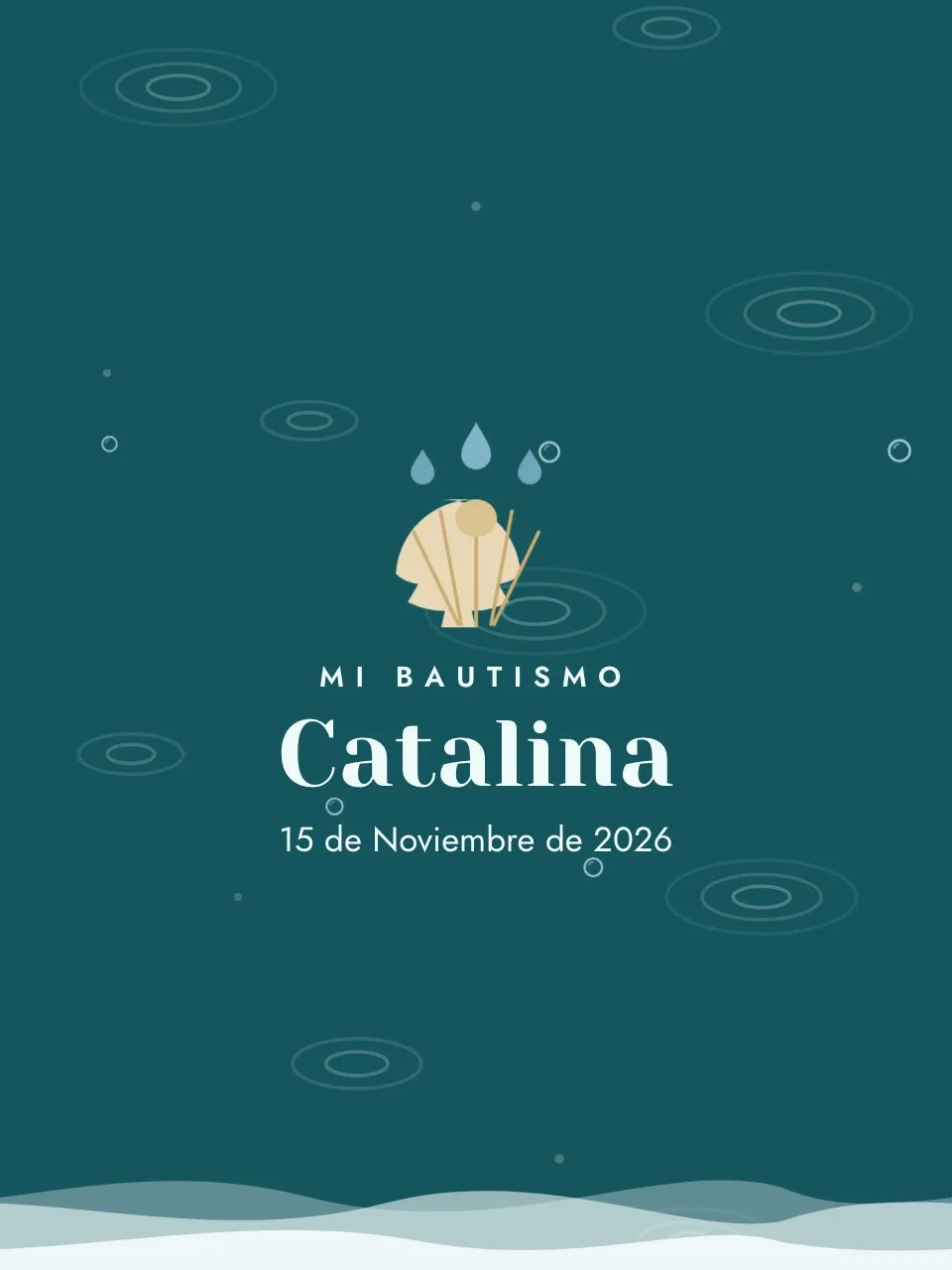 Plantilla de invitación Aguas serenas