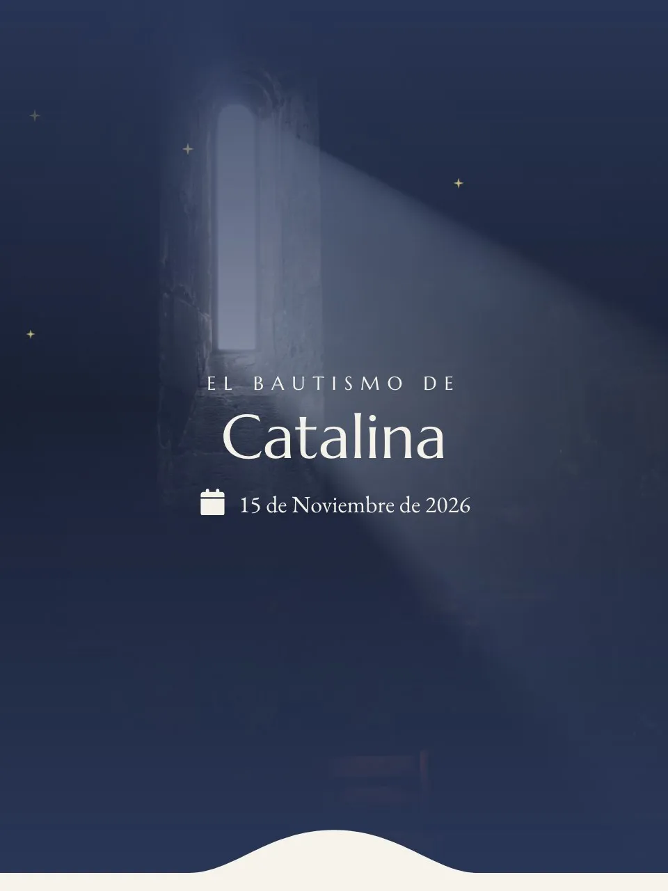 Plantilla de invitación Luz de vitral
