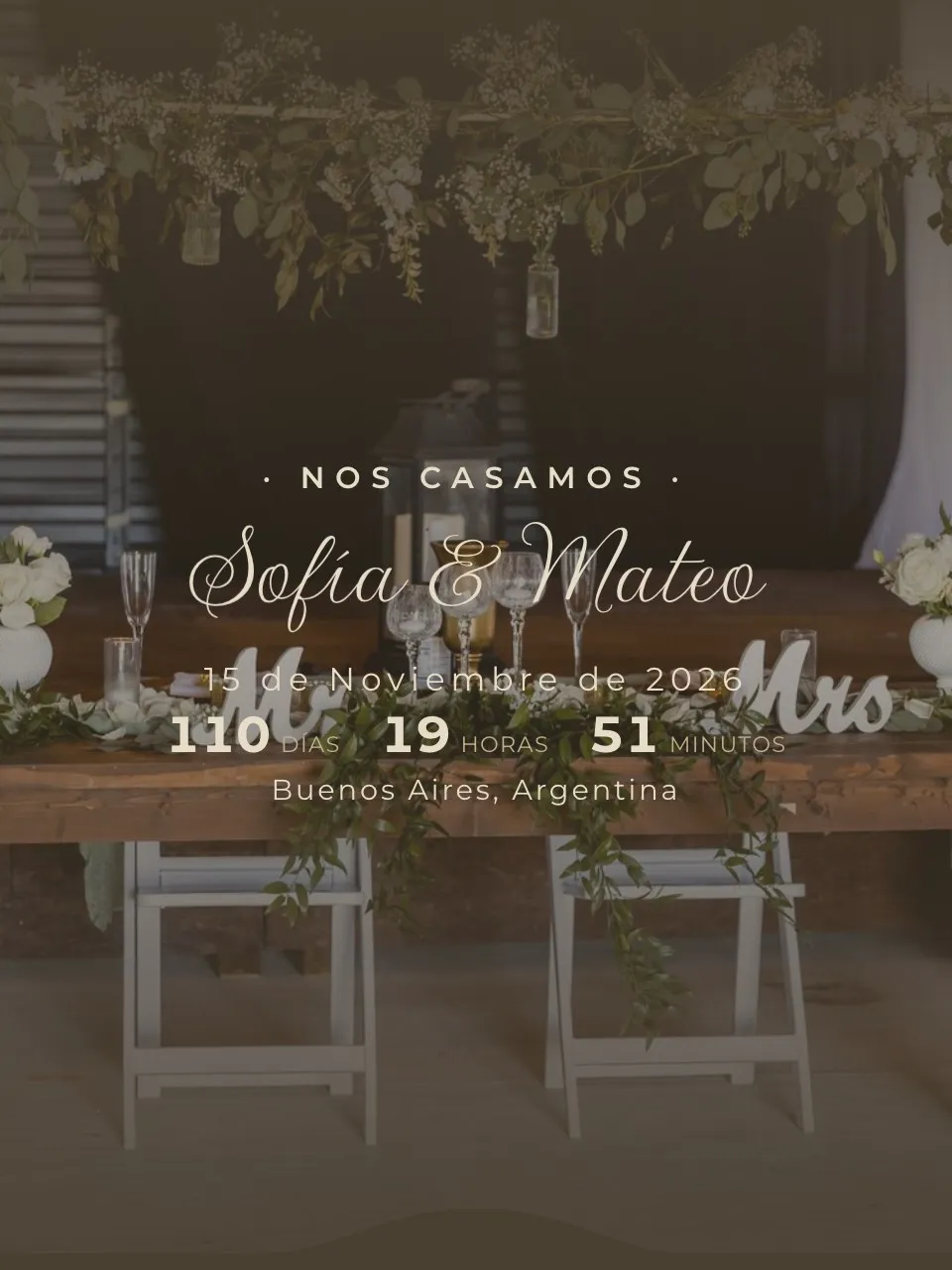 Plantilla de invitación Boda clásica