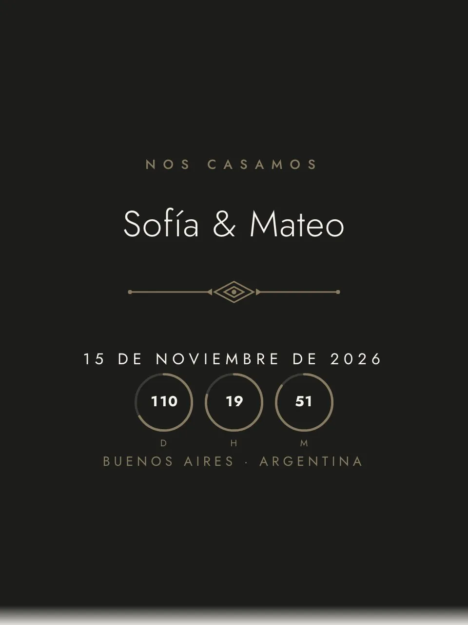 Plantilla de invitación Boda minimalista