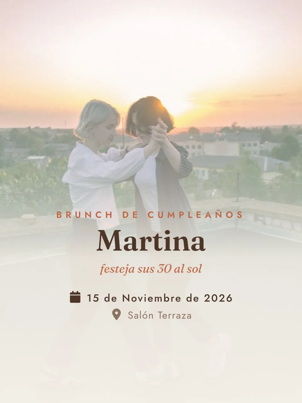 Plantilla de invitación Cumpleaños brunch