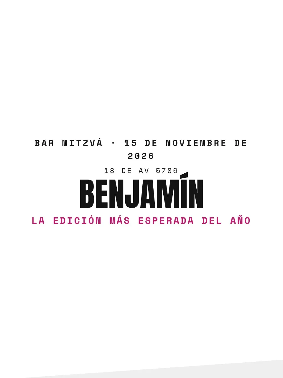 Plantilla de invitación Magazine
