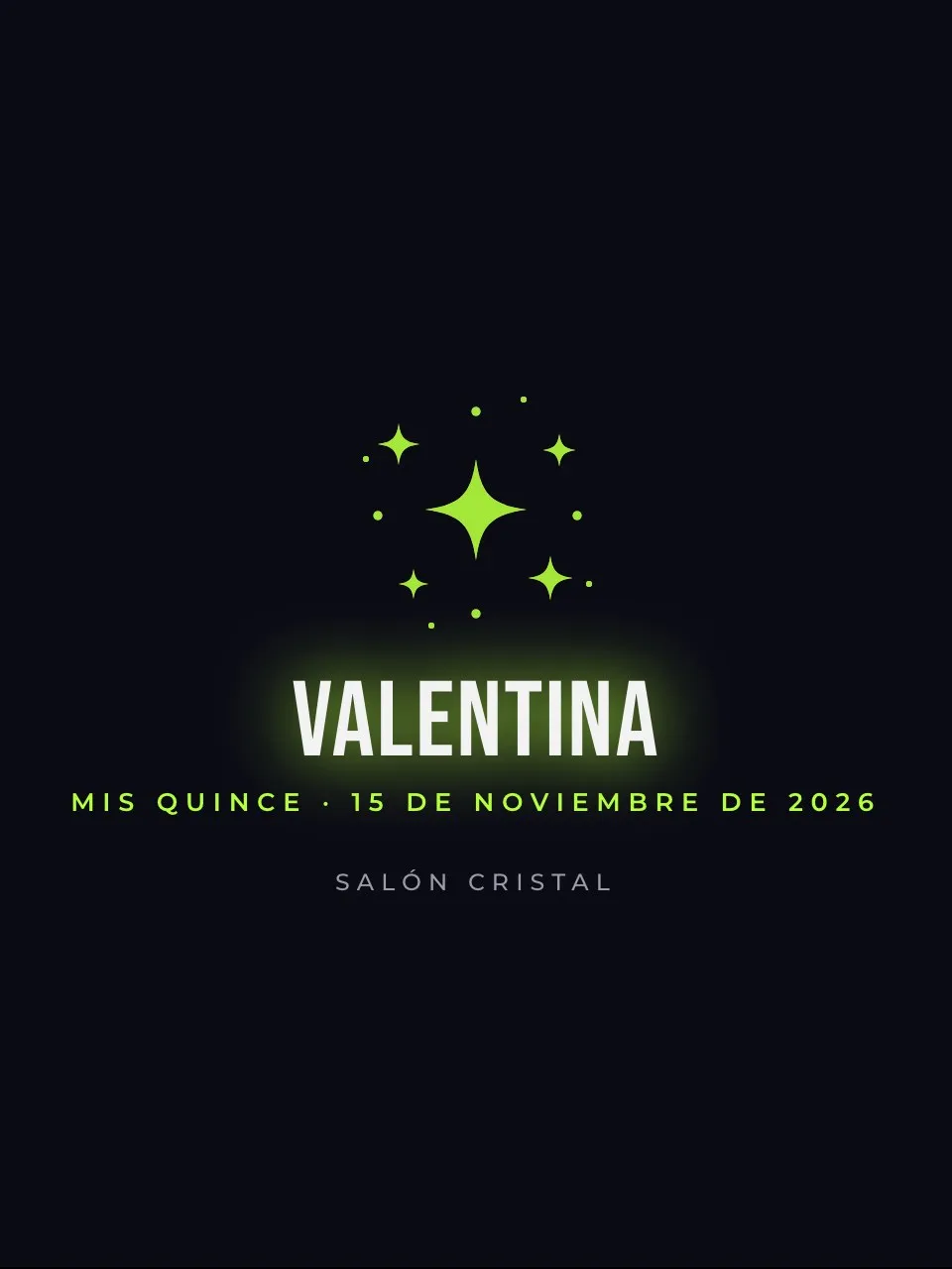 Plantilla de invitación XV playlist
